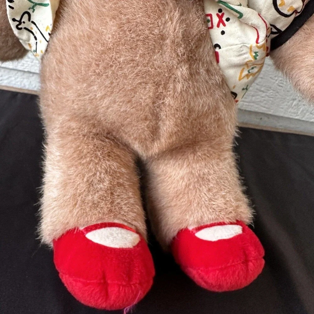 Vintage 90s Gund Beartots Girl Teddy Bear Plush Dress Shoes Plush Stuffed Animal